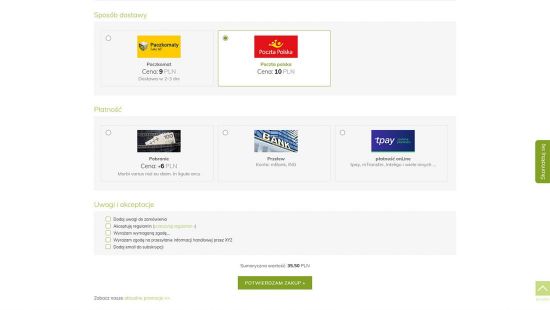 Strona z księgarnią internetową, posiada zintergrowany system płatności online, wdrożone paczkomaty i konfigurację dostawy.